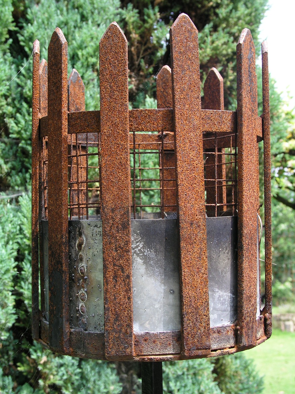 Image - lamp fire pit torch garden metal