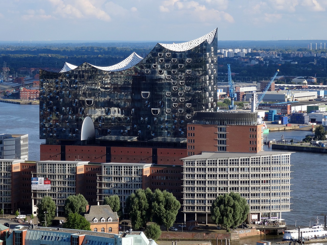 Image - hamburg elbphilharmonie aerial view