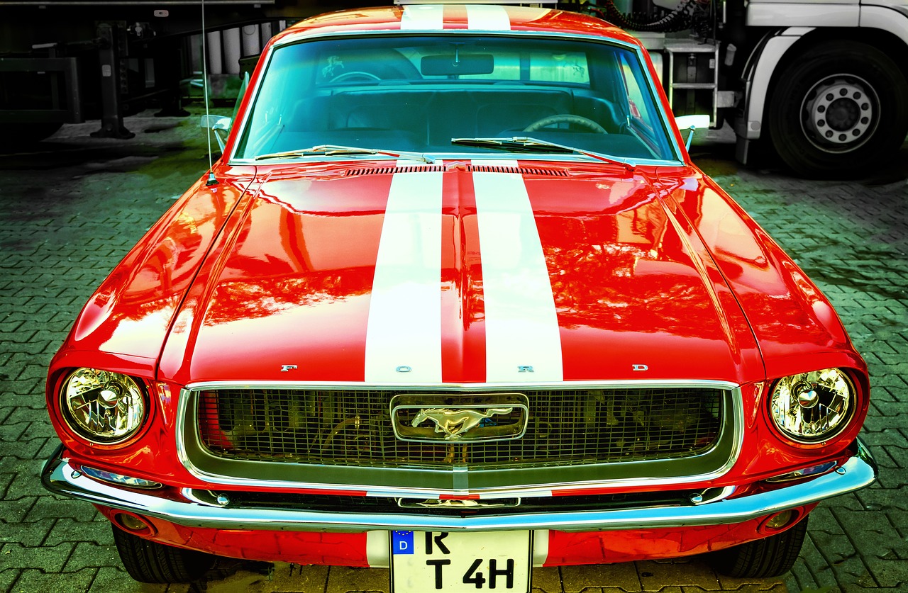 Image - pkw oldtimer ford mustang v8 67