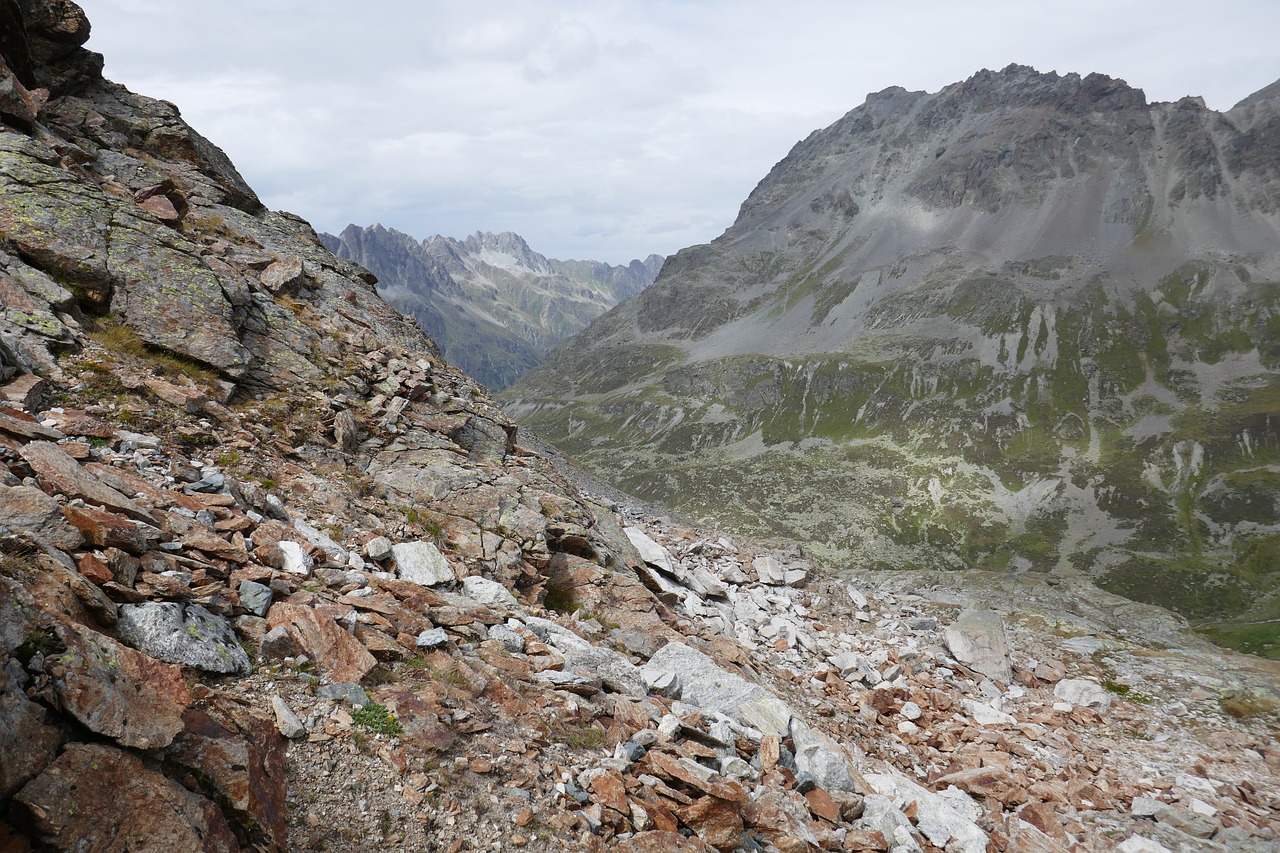 Image - mountains stones nature clouds