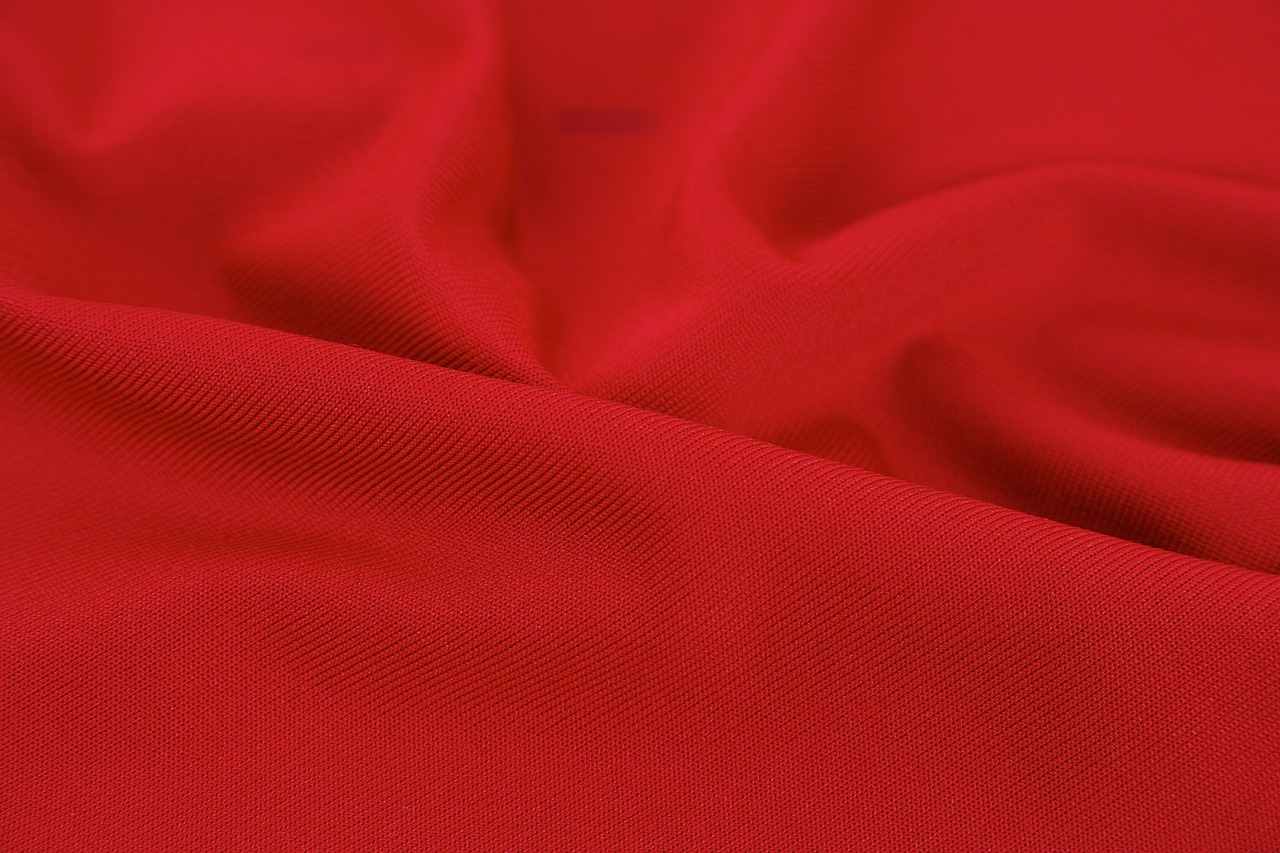 Image - red colors fabric abstract textile