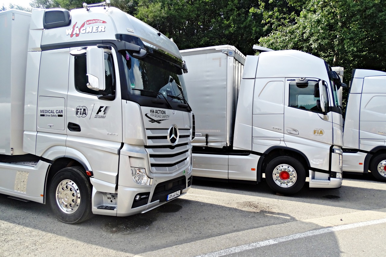 Image - truck formula 1 mercedes white
