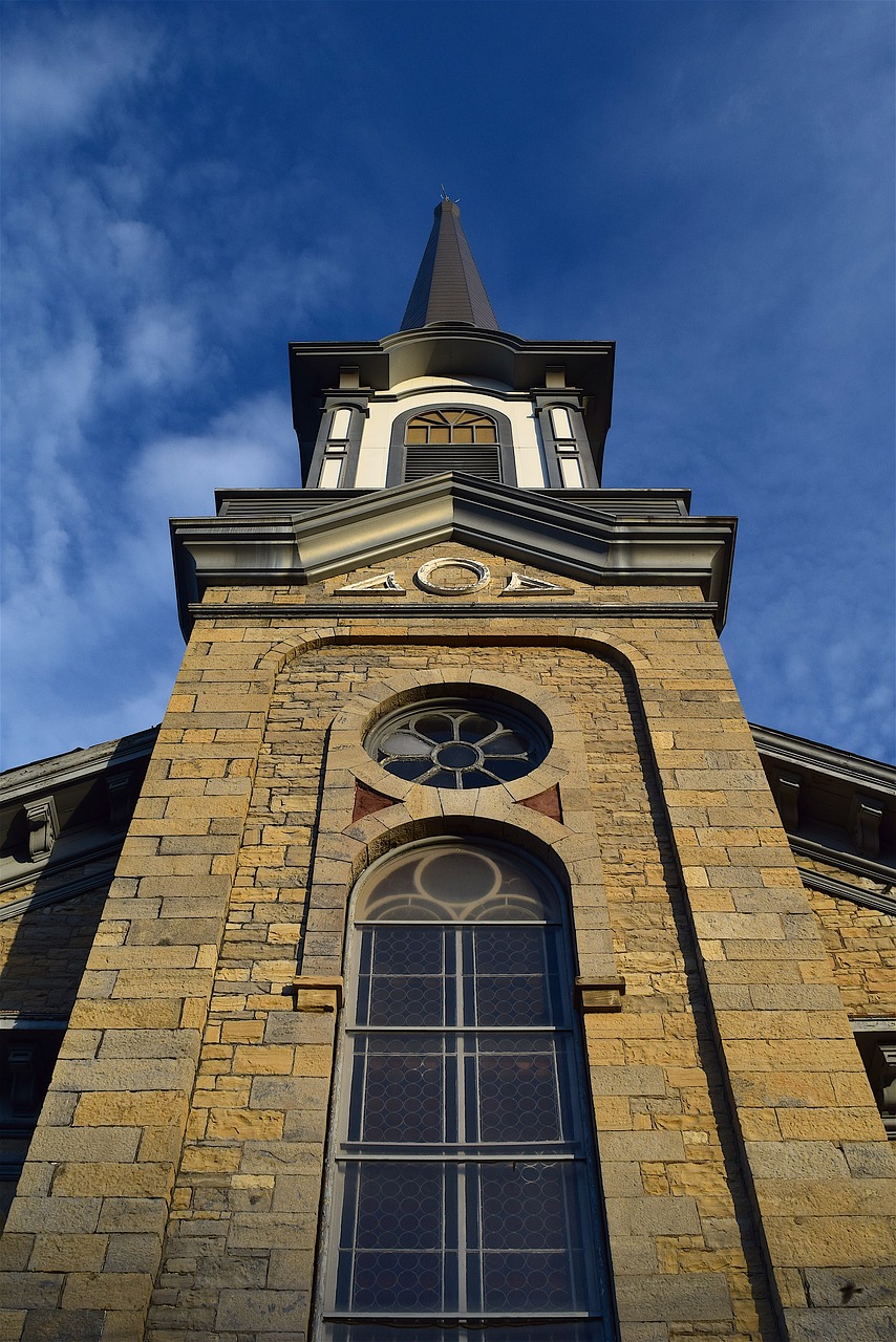 Image - church sunset sunlight shadows sky