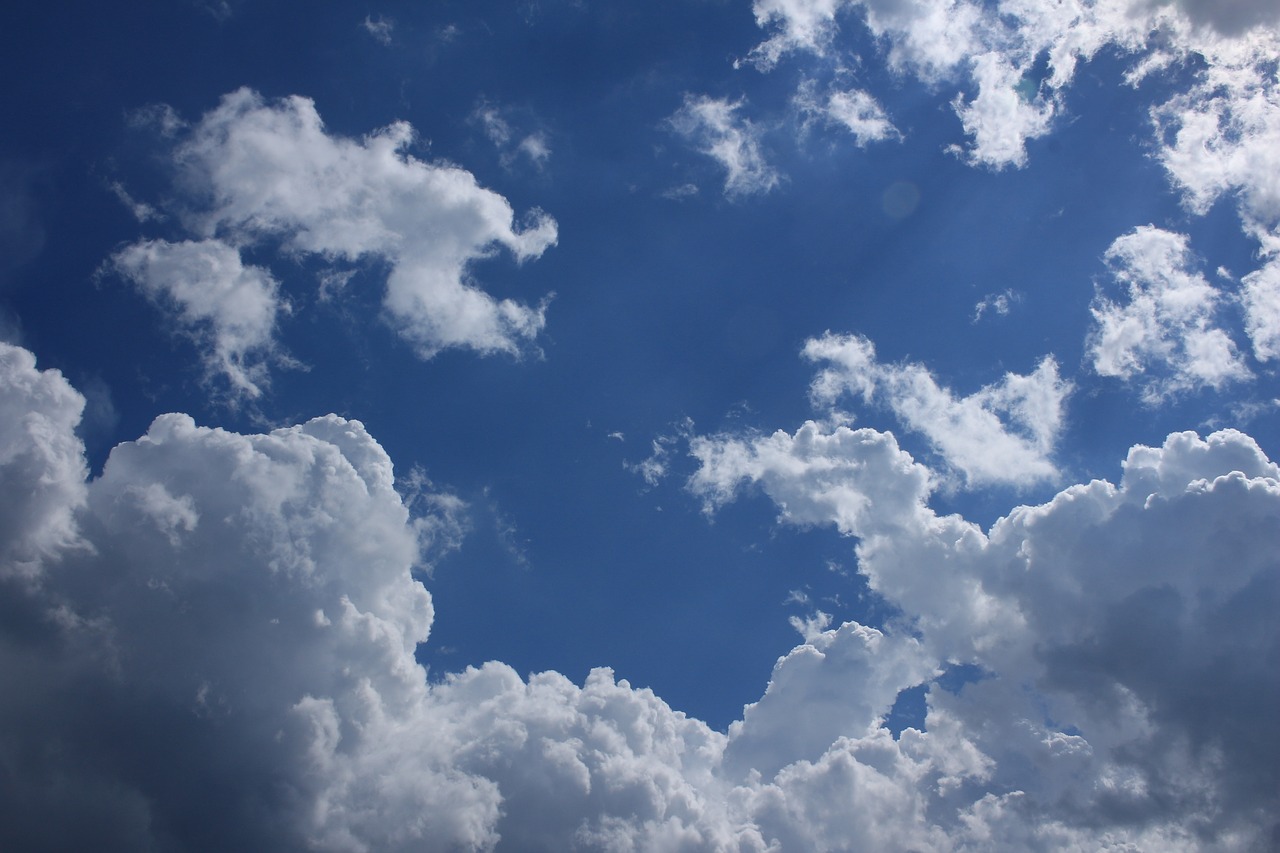 Image - clouds sky blue clouds form sunny