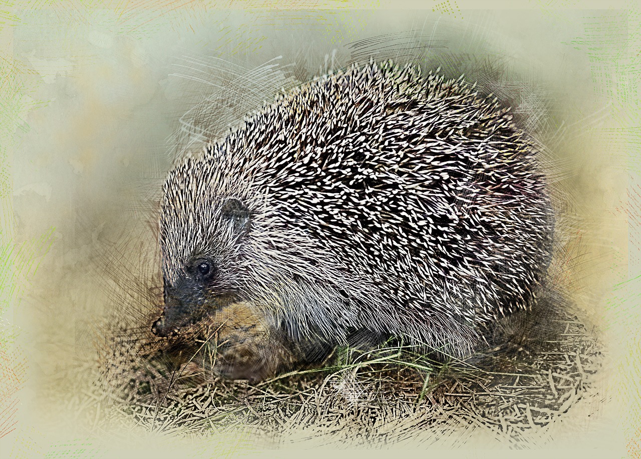 Image - hedgehog crew cut animal needles