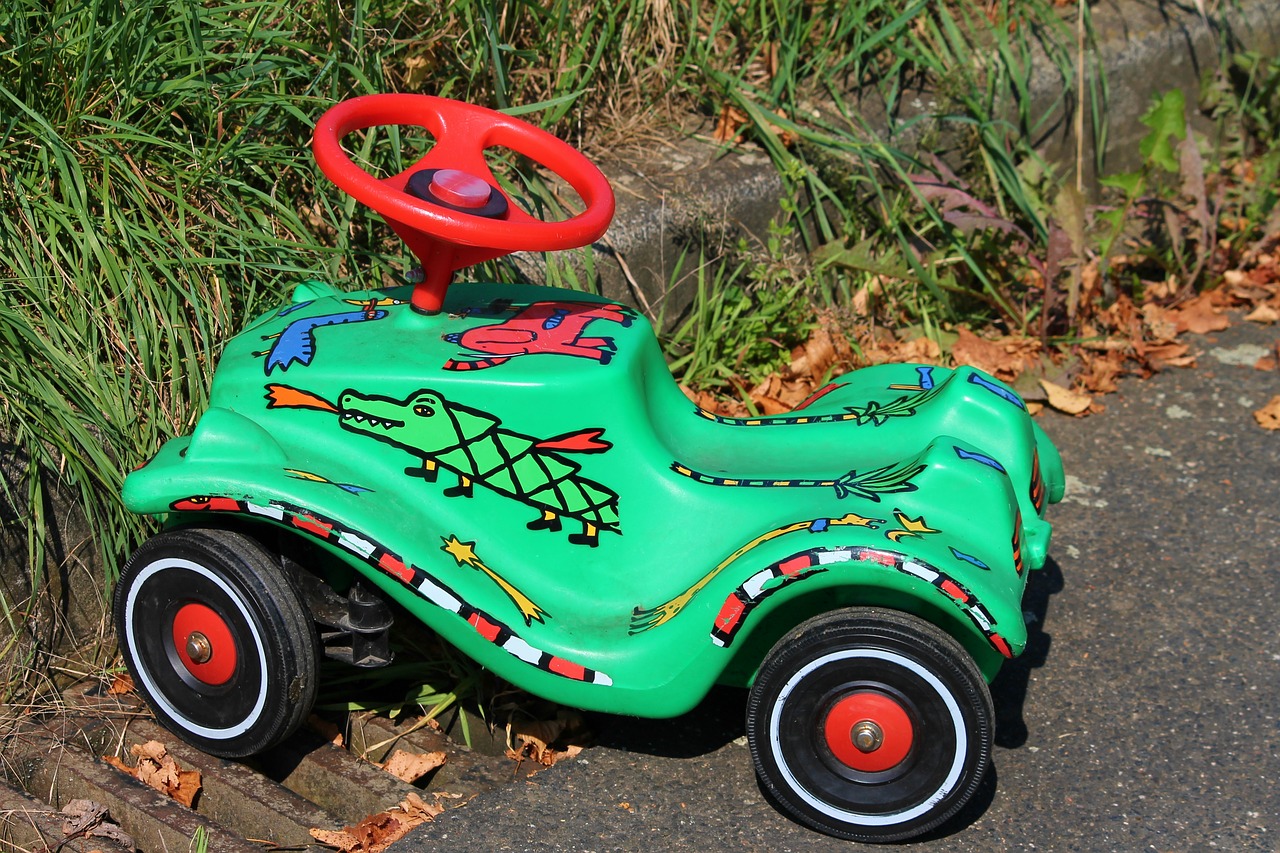 Image - toy car colorful painted parked