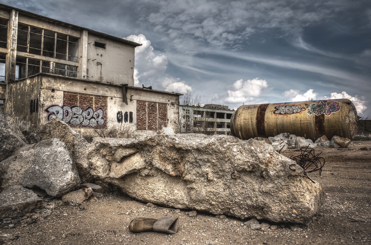 Image - hdr destroyed area old factory