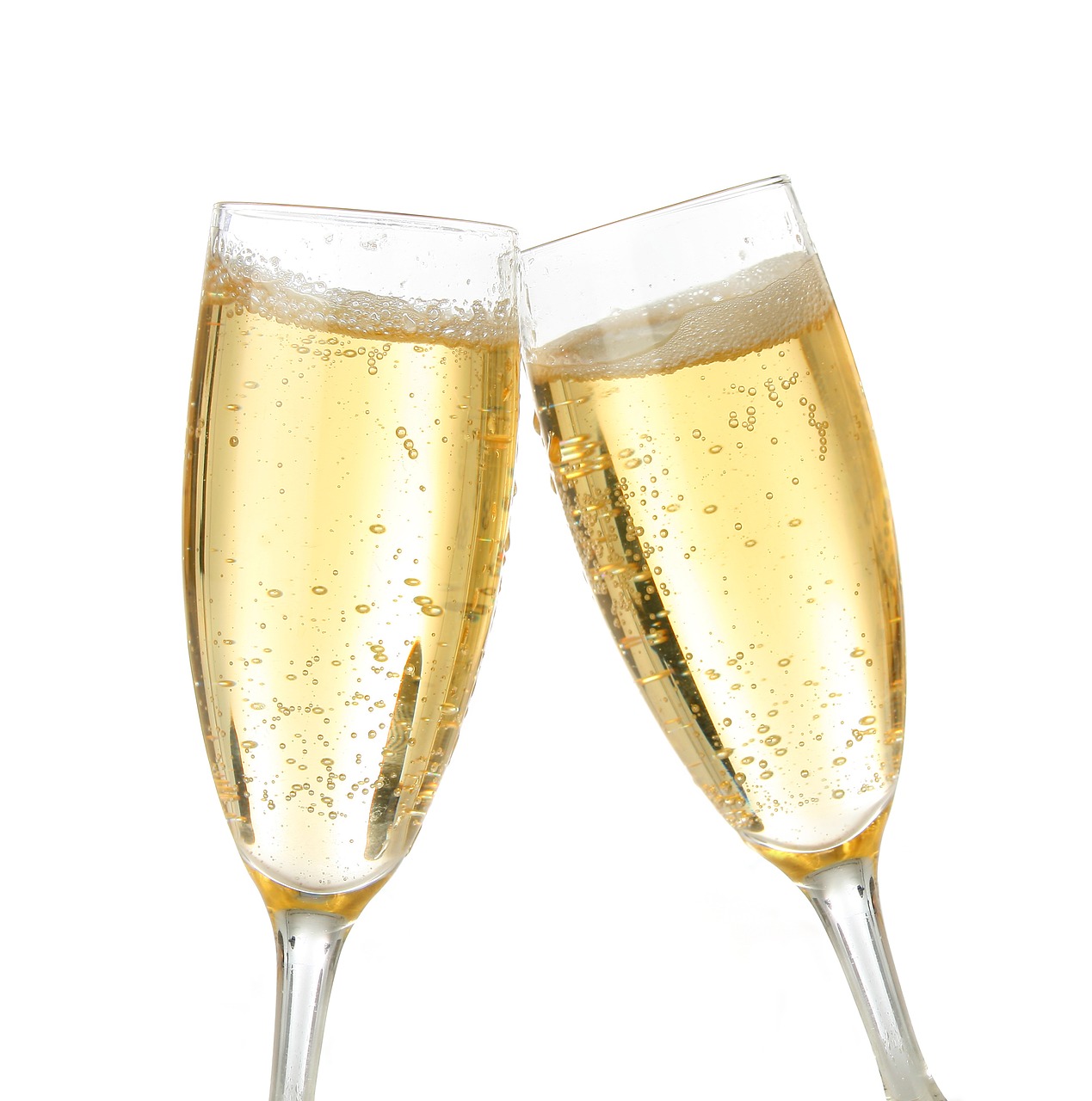 Image - champagne brindisi white background