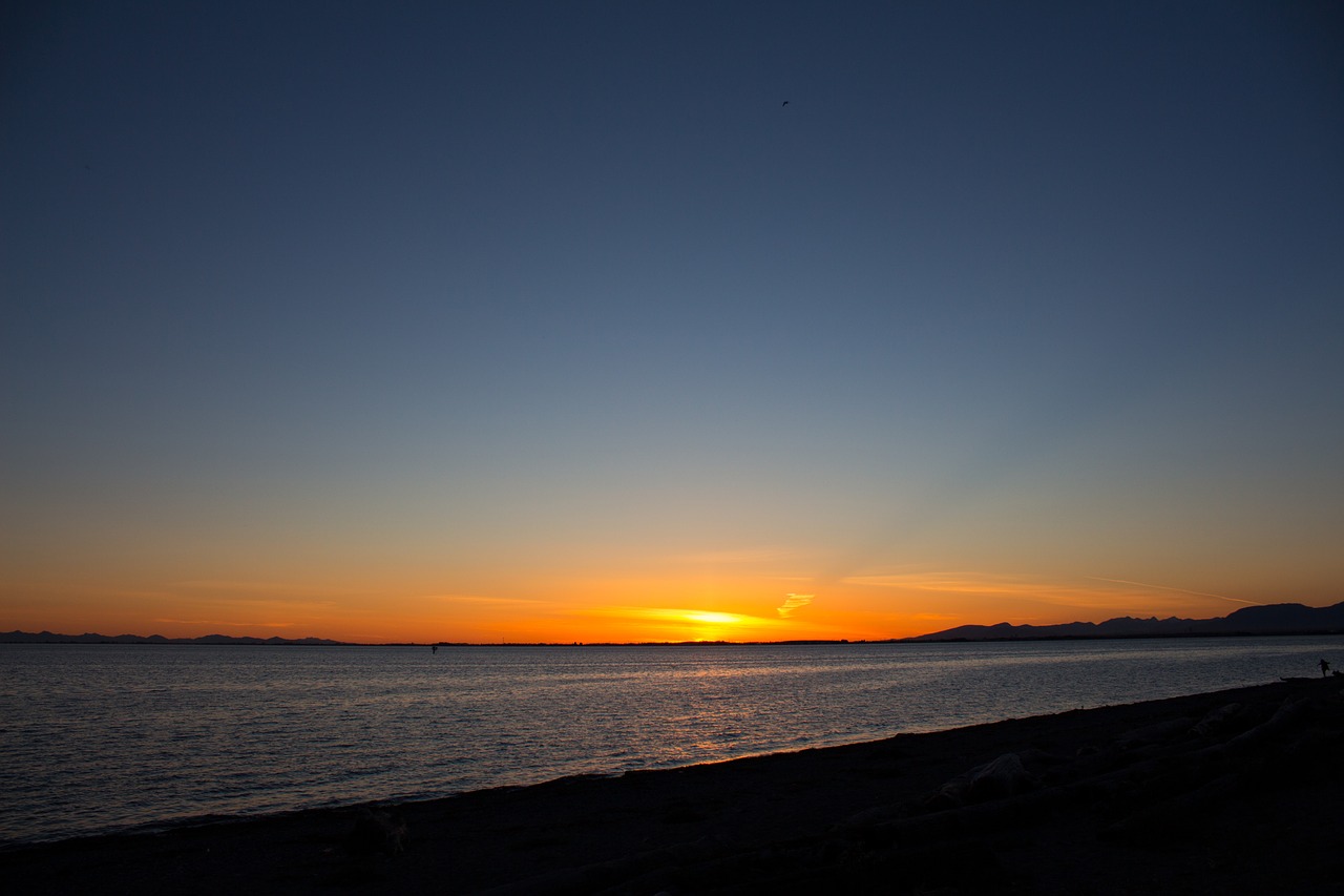 Image - sunset british colombia tranquil