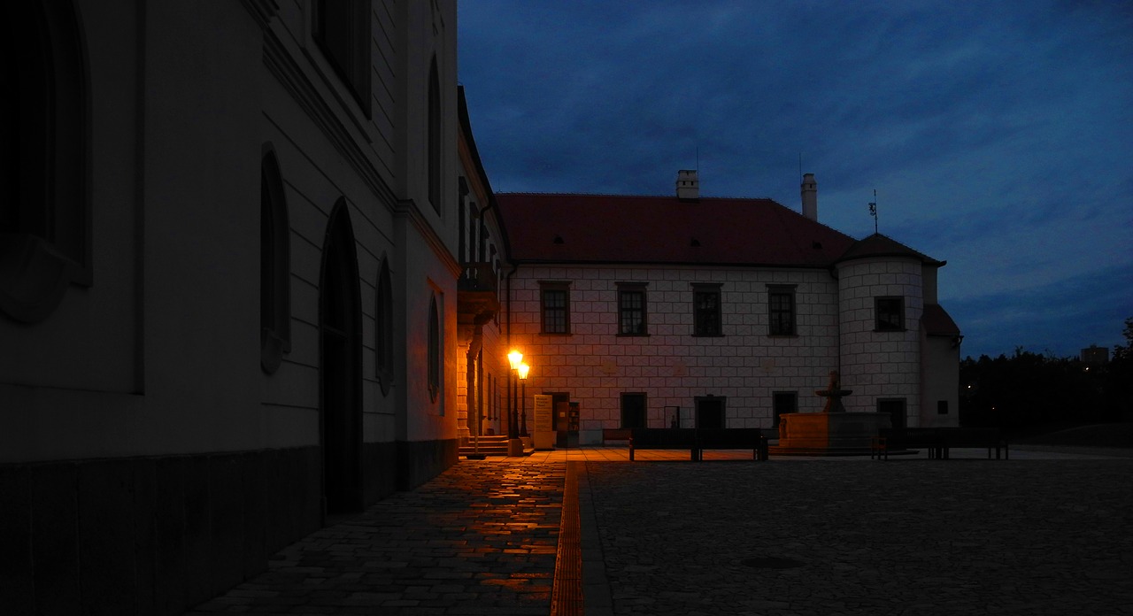 Image - castle twilight courtyard