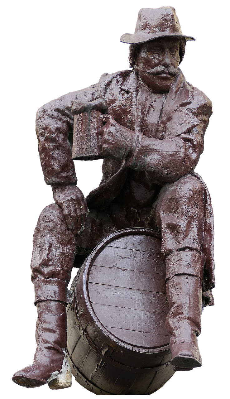 Image - sculpture beer mug barrel