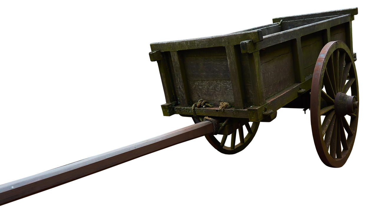 Image - cart wooden cart middle ages