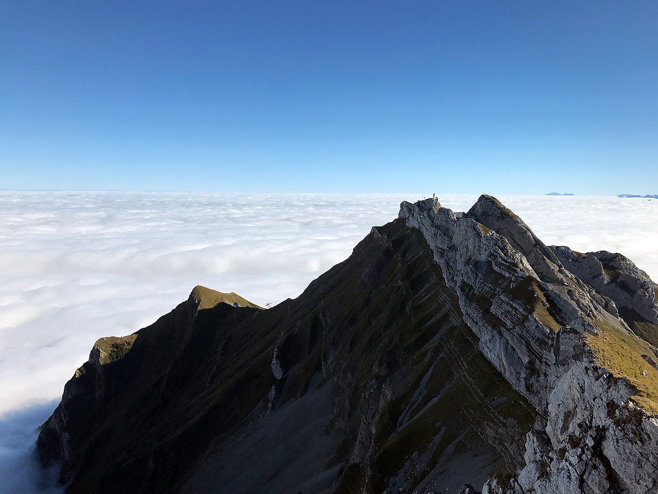 Image - sea of fog mountains summit ridge