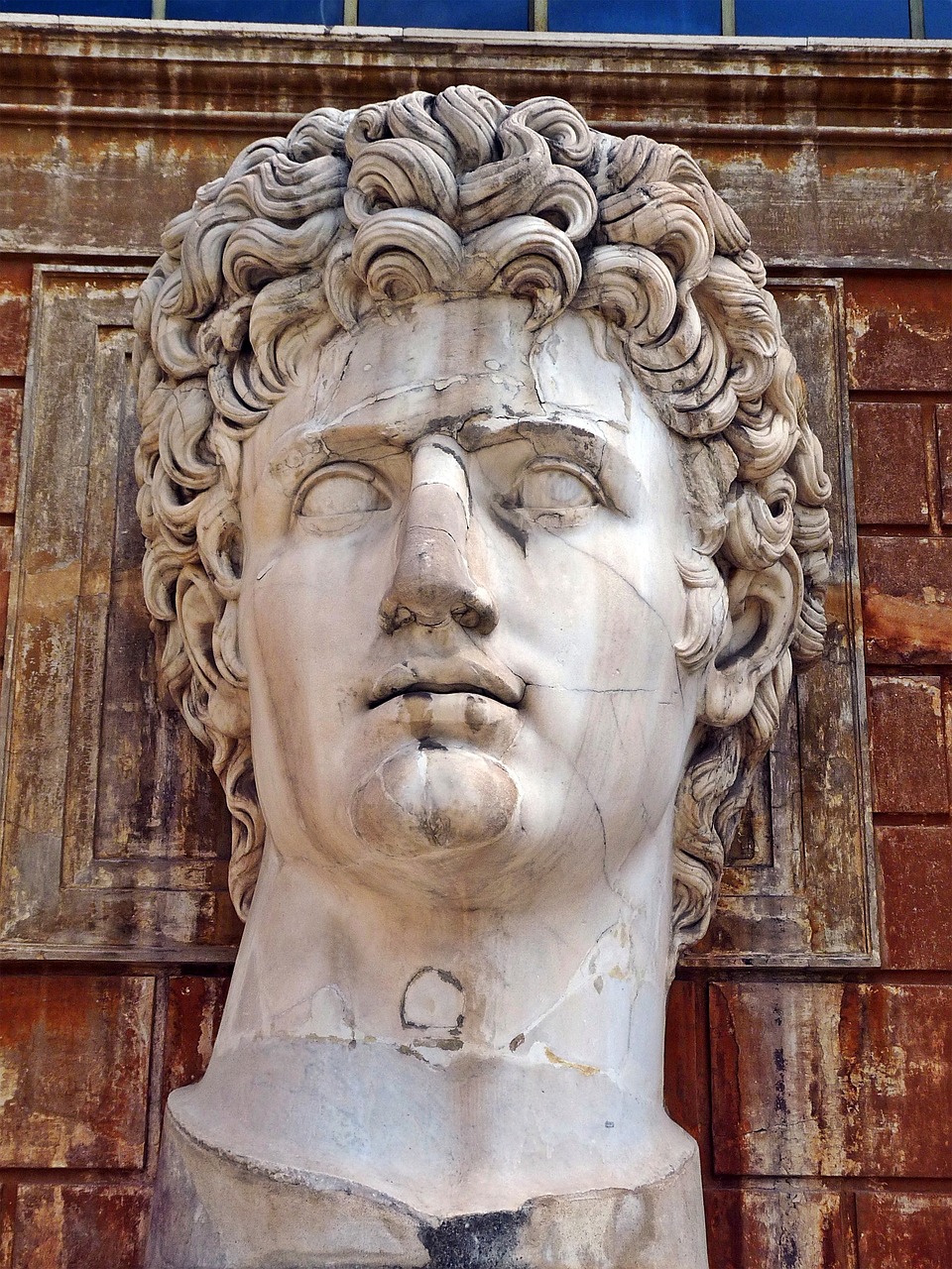 Image - statue head rome face portrait