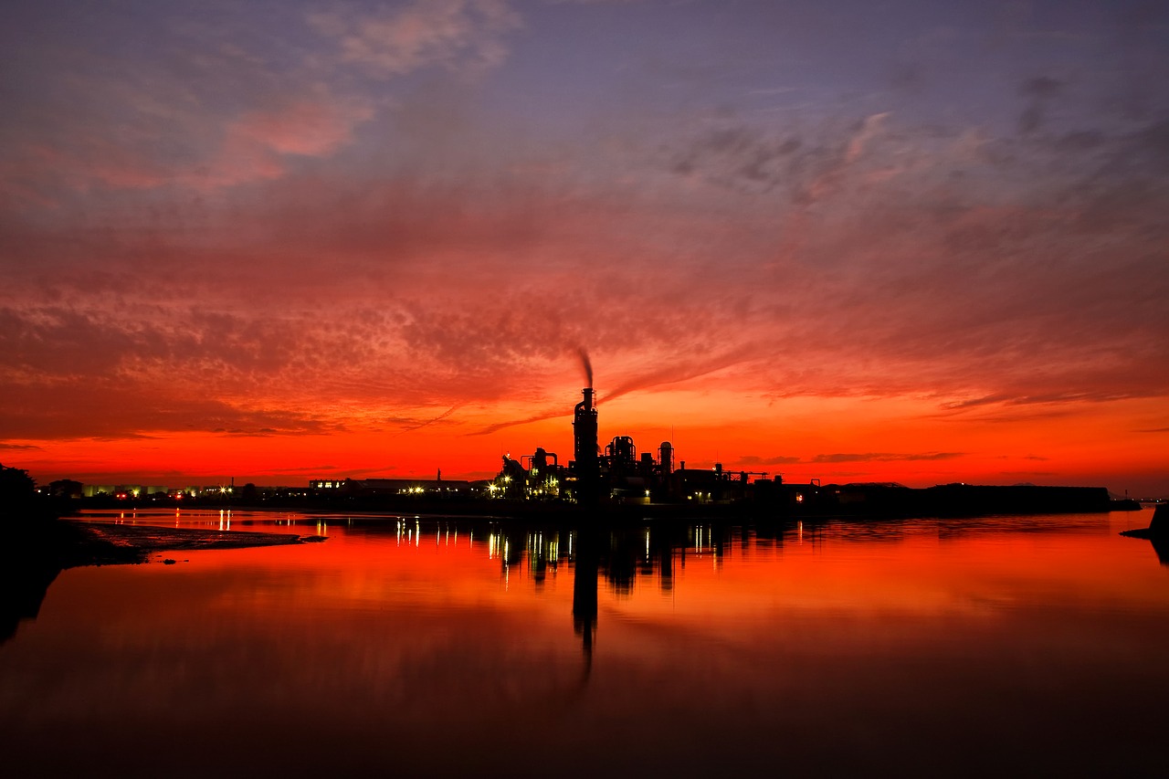 Image - factory only sky glow cloud sea