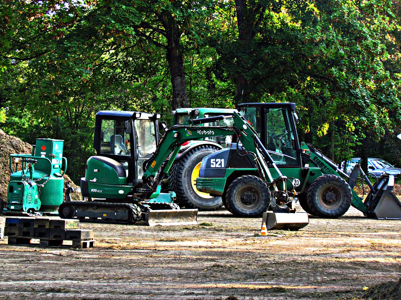 Image - excavator tractor the vehicle