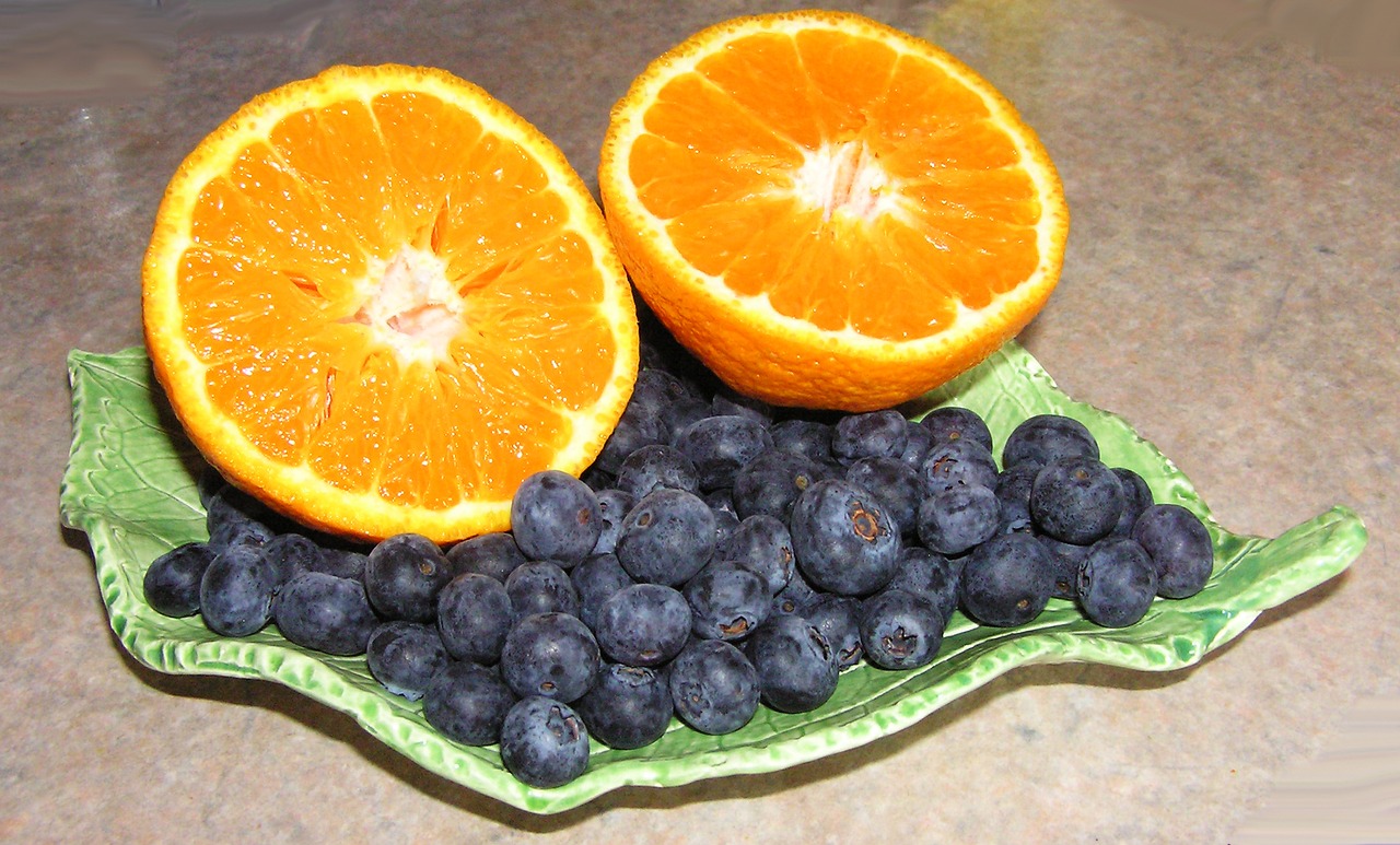 Image - mandarin blueberries fruit