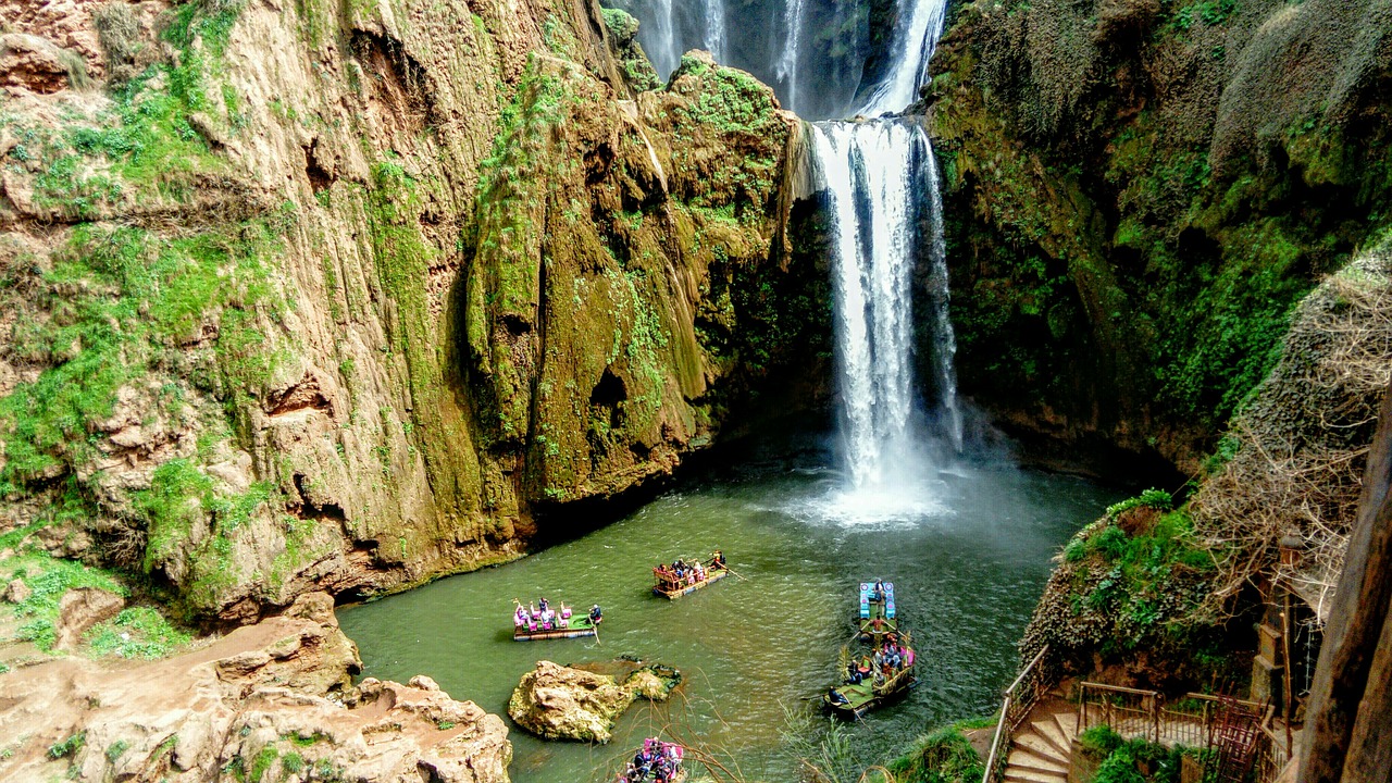 Image - waterfall holidays travel panorama