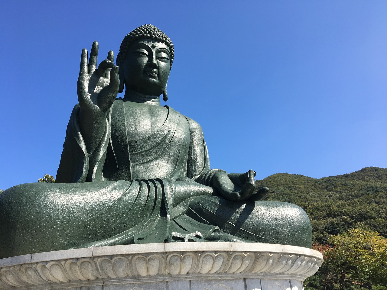 Image - buddha paid sky autumn sky temple