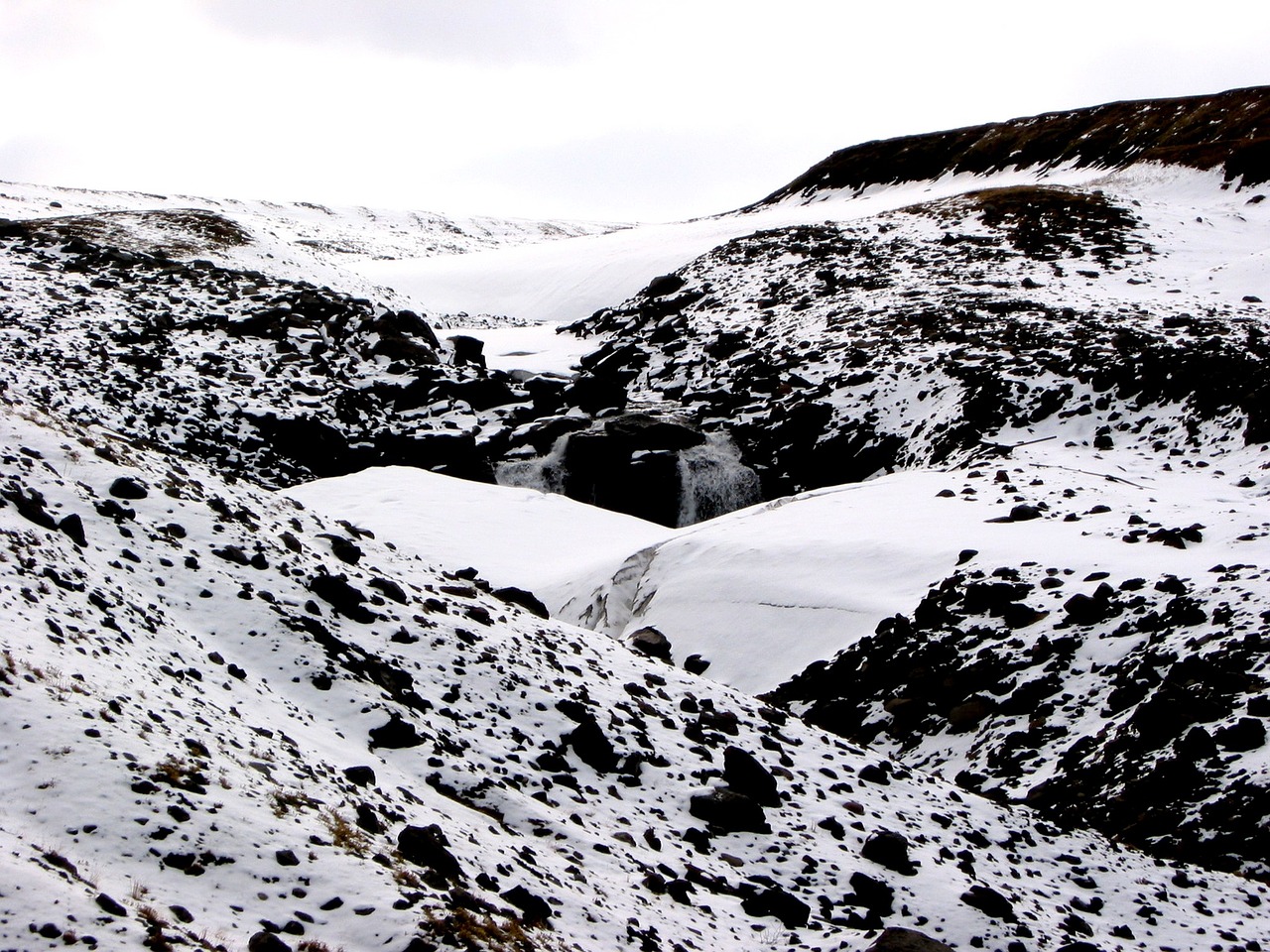 Image - the first snow mountains stones