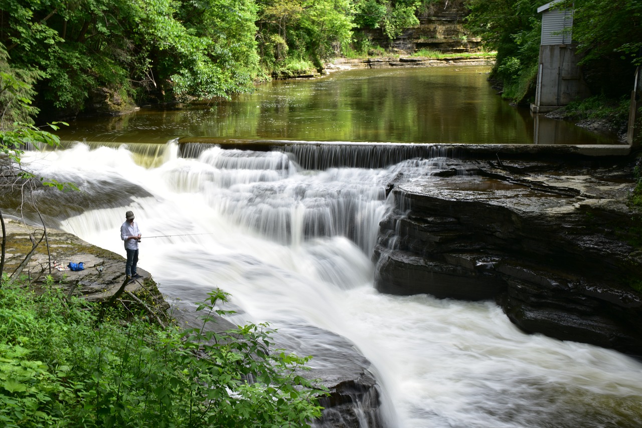 Image - anglers fishing river water flow