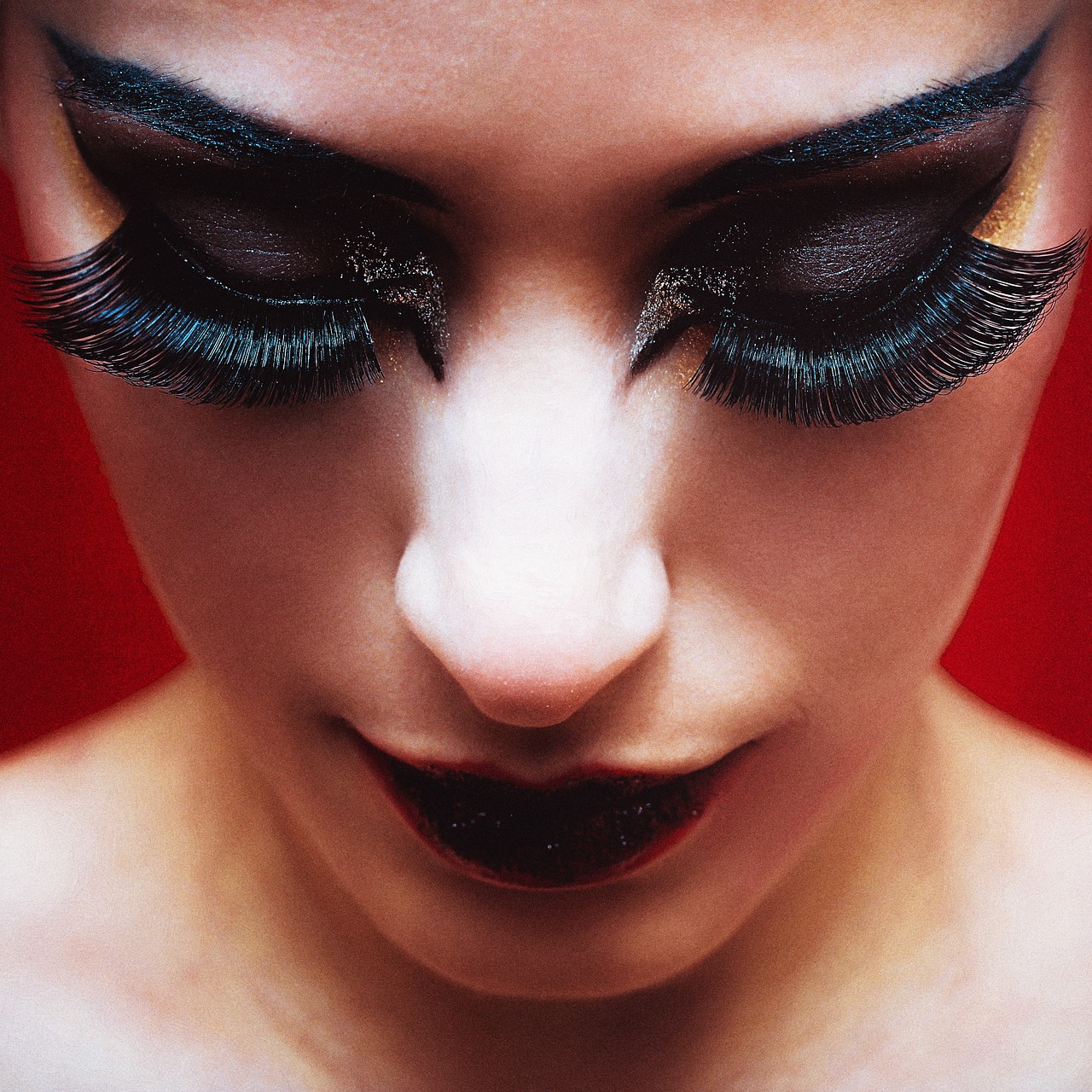 Image - girl makeup portrait fashion