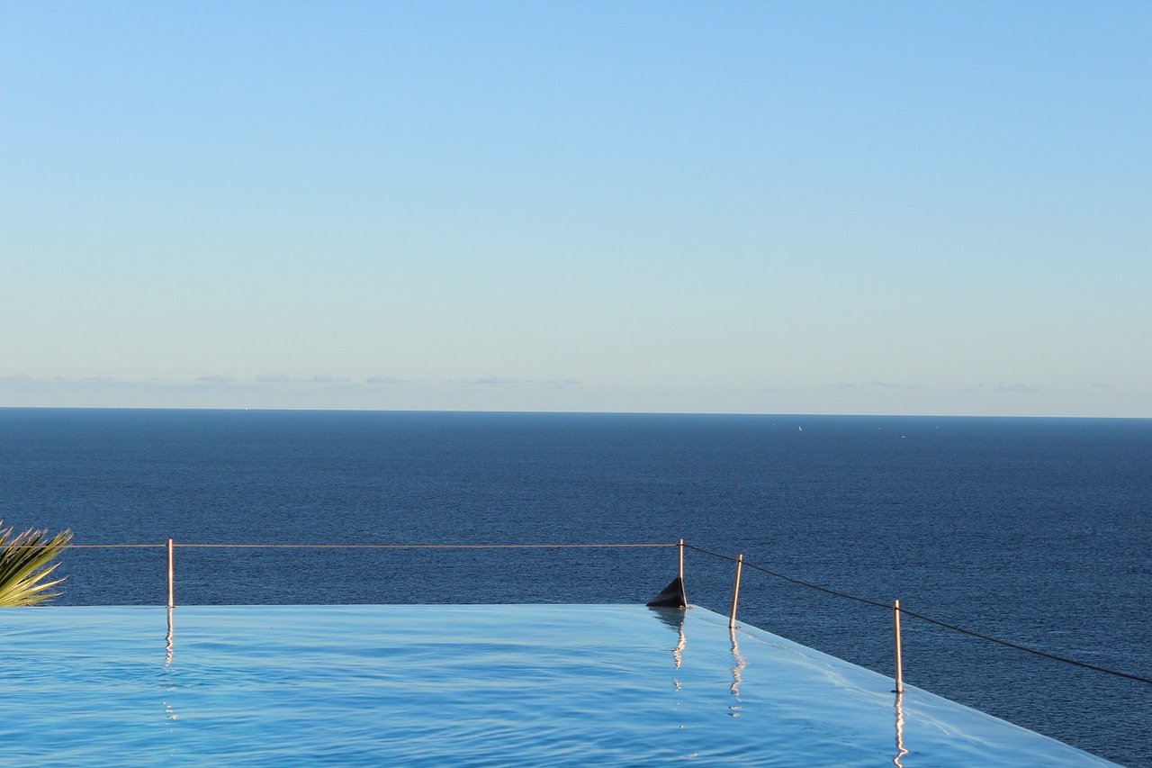 Image - infinity pool sky sea water