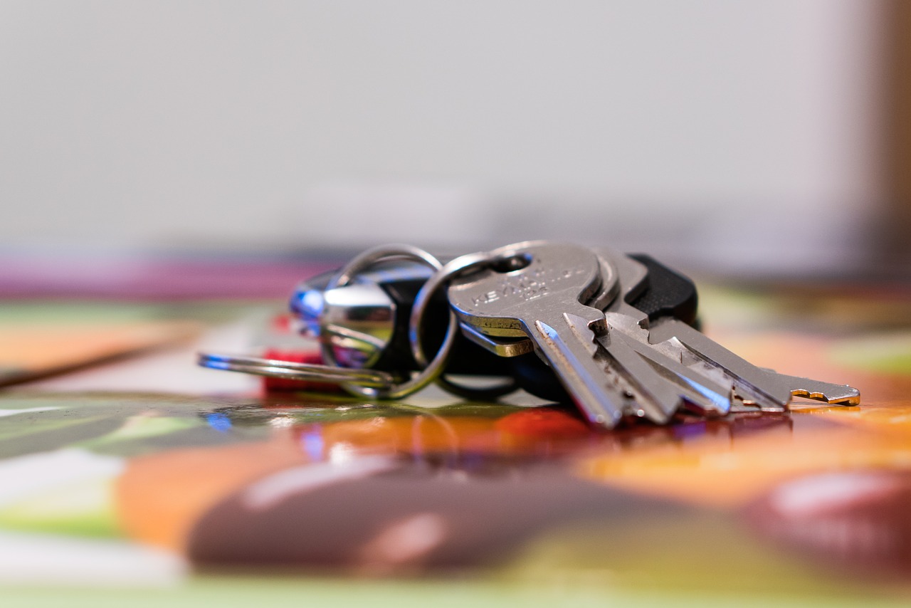 Image - key keychain macro metal