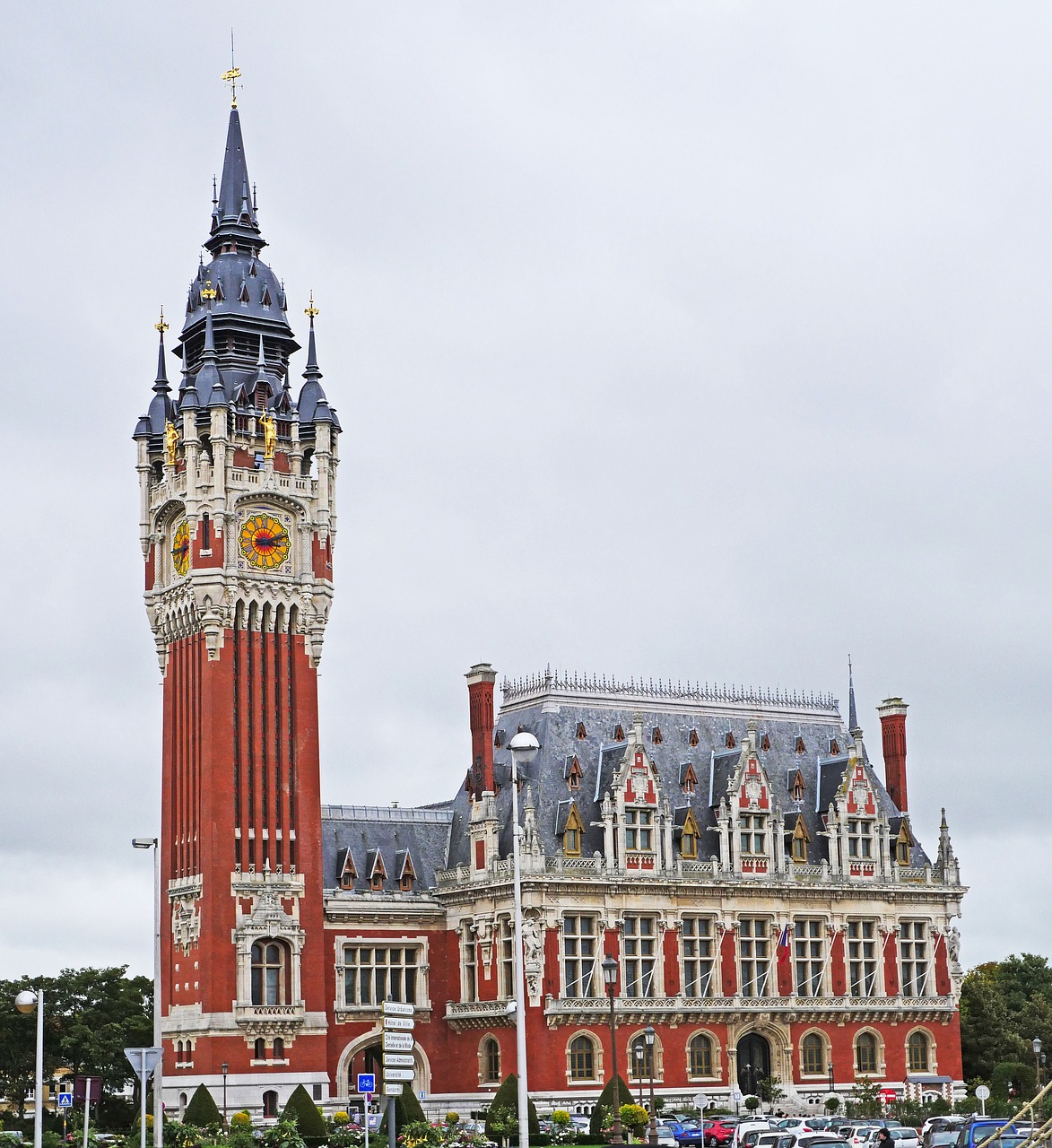 Image - calais town hall france building