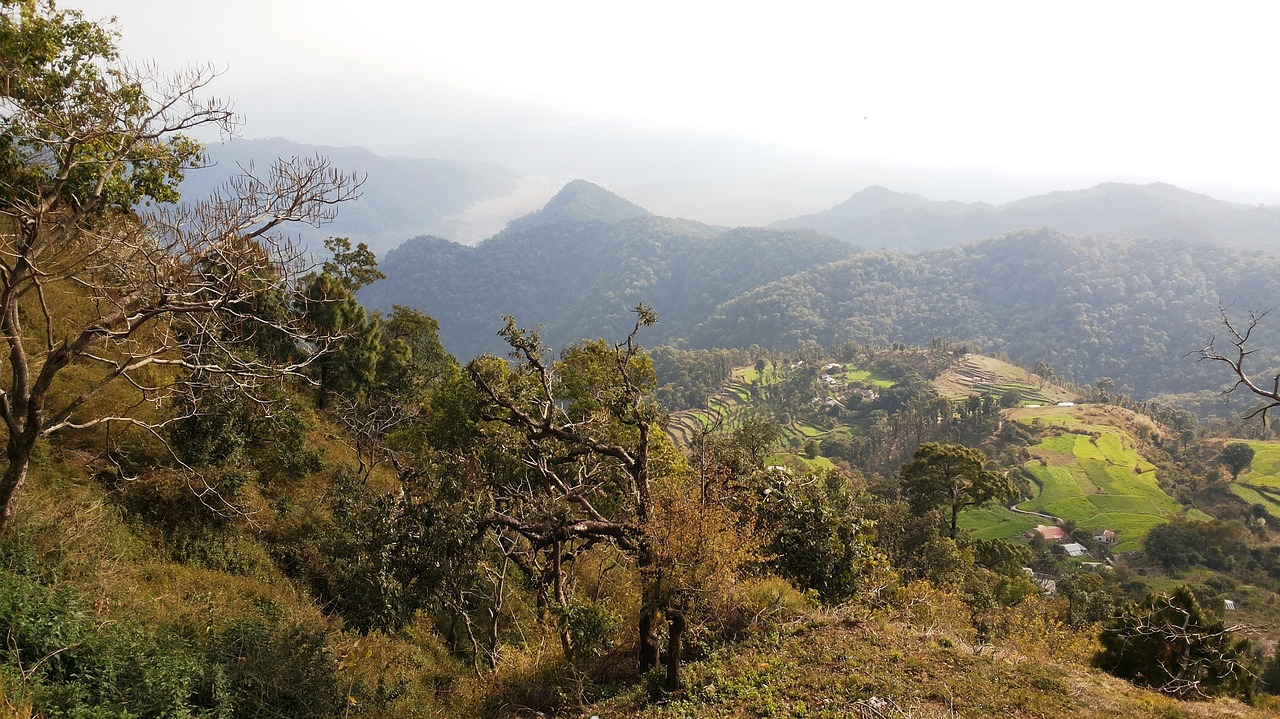 Image - indian village valley mountains