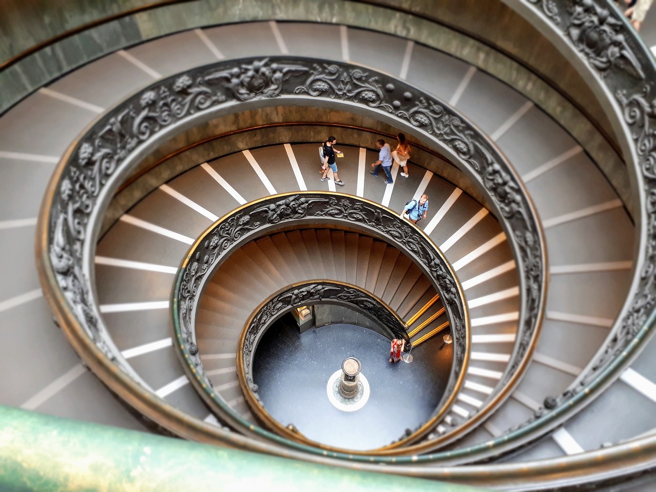 Image - stairs vatican spiral symmetrical