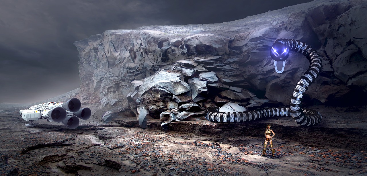 Image - fantasy landscape mystical rock