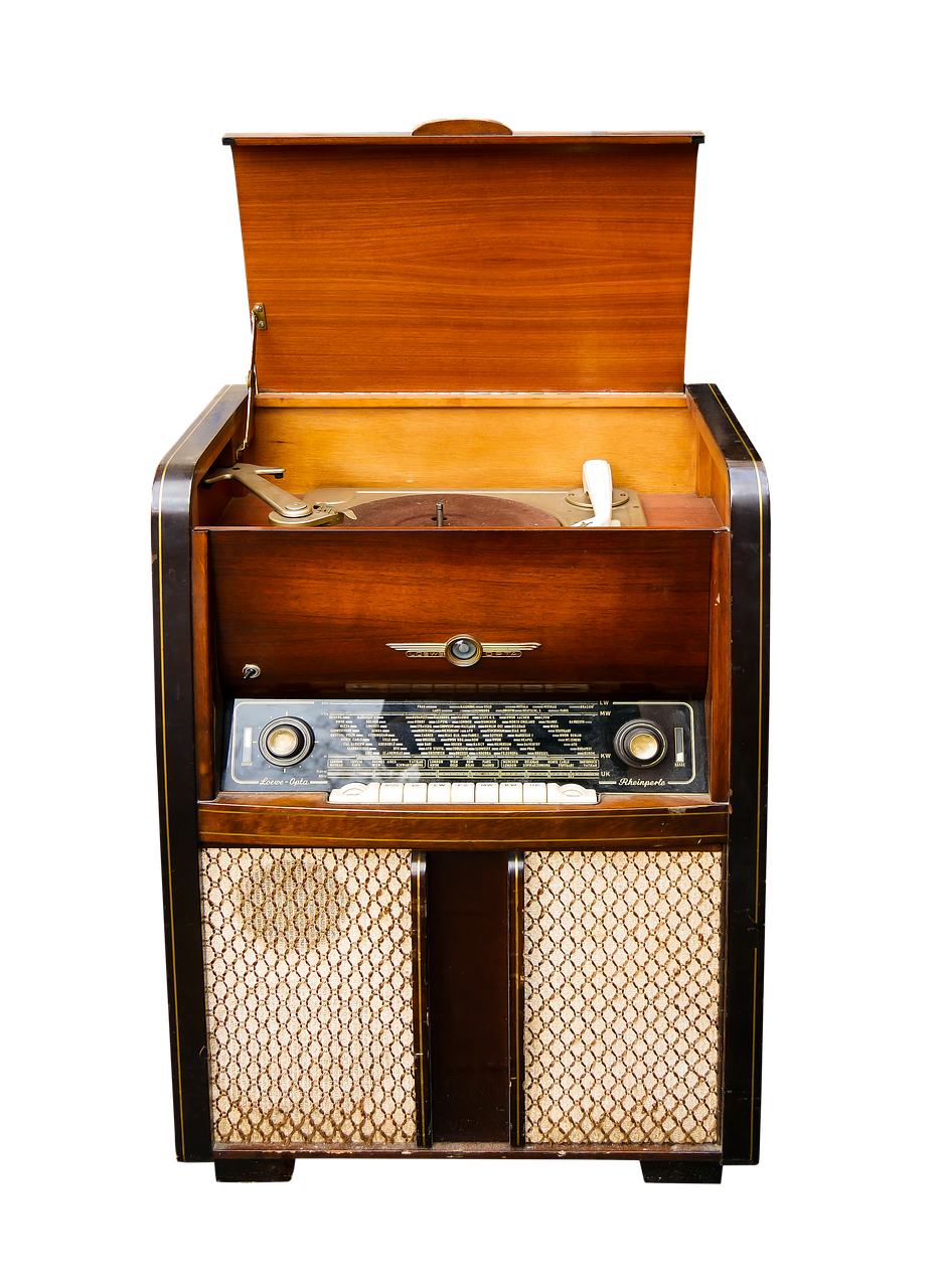 Image - music turntable radio old
