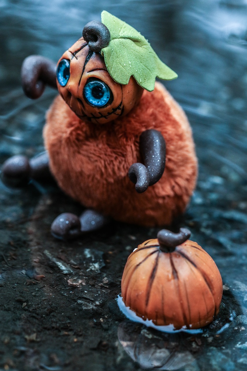 Image - toy figure pumpkin autumn small