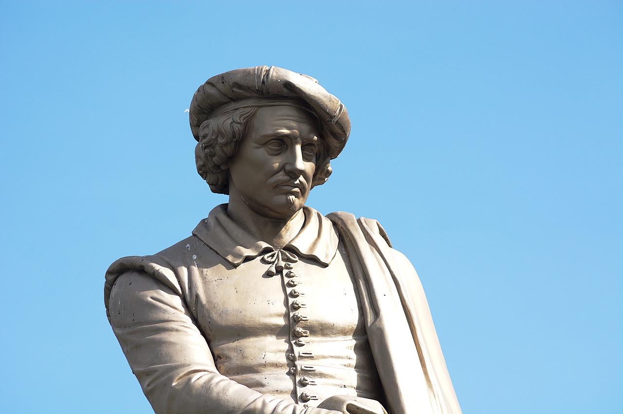Image - painter statue amsterdam rembrandt