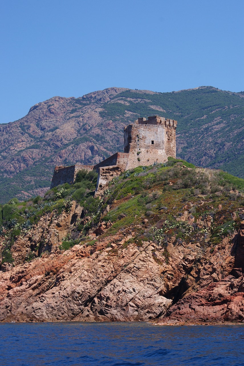 Image - fort coastline france corsica