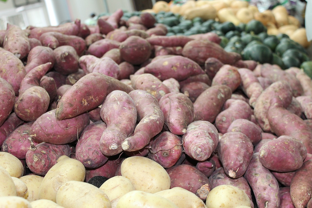 Image - food sweet potato fresh vegetables
