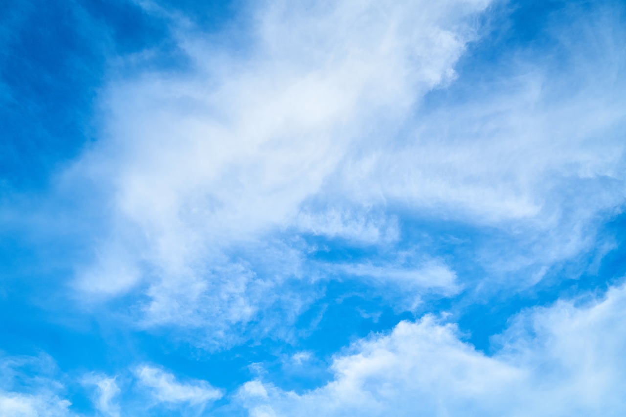 Image - cloud blue white summer clouds