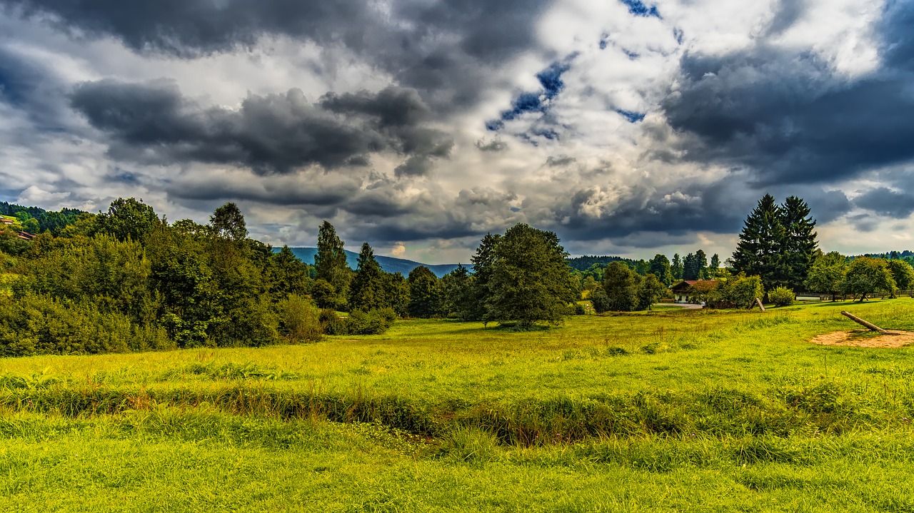 Image - landscape view nature hill clouds