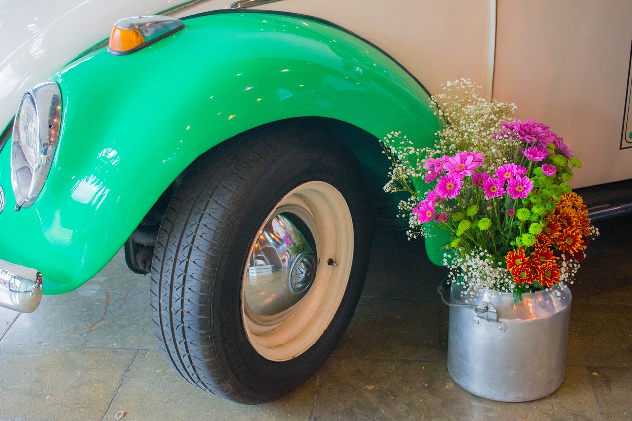 Image - volkswagen flowers medellin