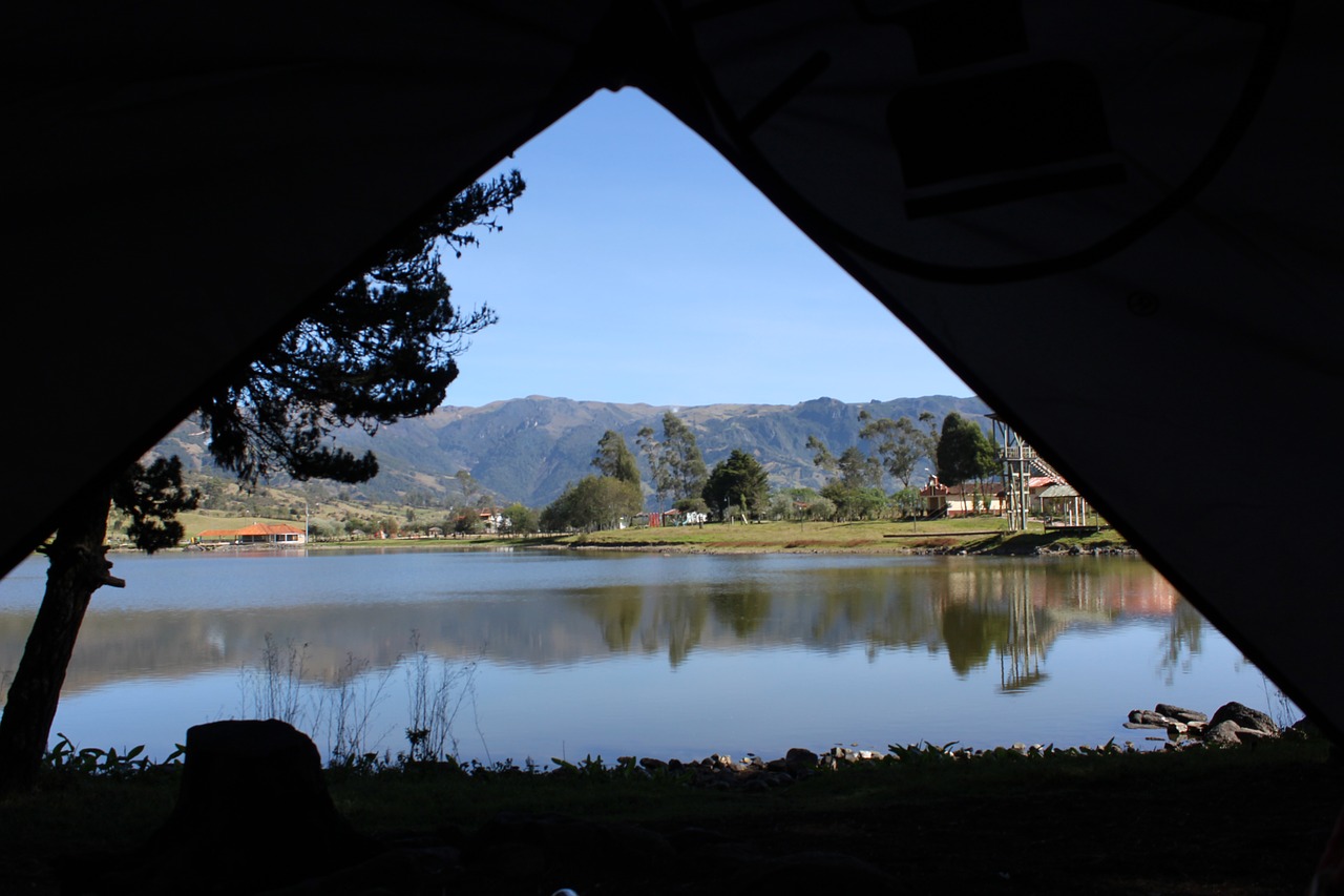 Image - camping lake lagoon nature park