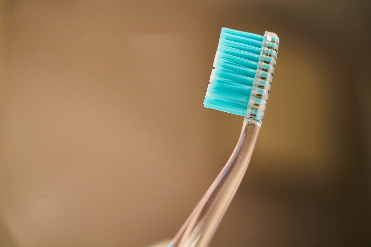 Image - blue toothbrush clay macro little