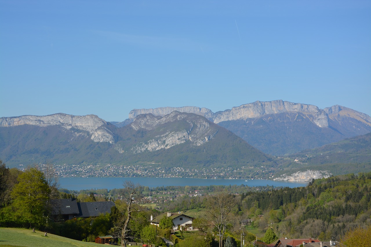 Image - landscape annecy lake mountain