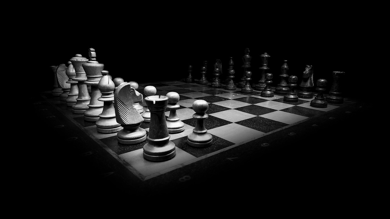 Image - chess black white chess pieces king