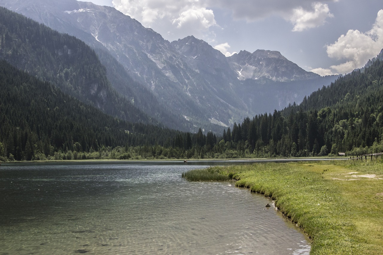 Image - hunter lake lake water mountains