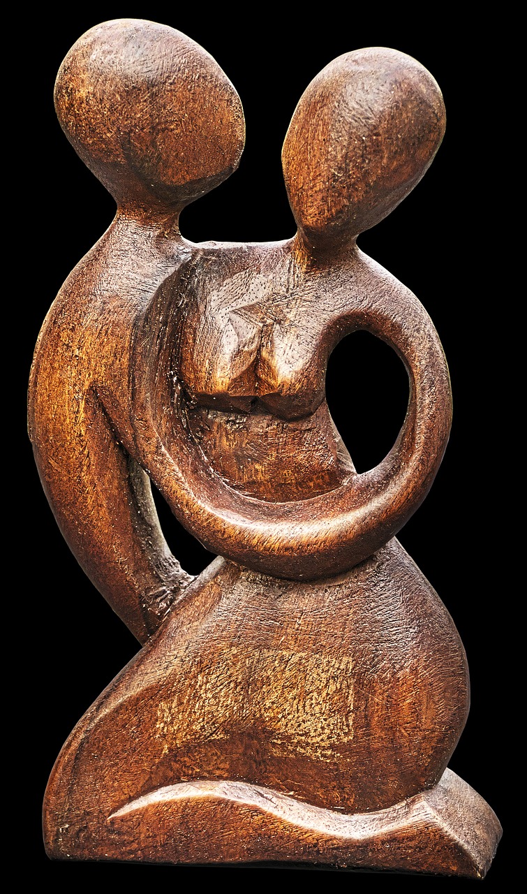 Image - pair lovers figure holzfigur