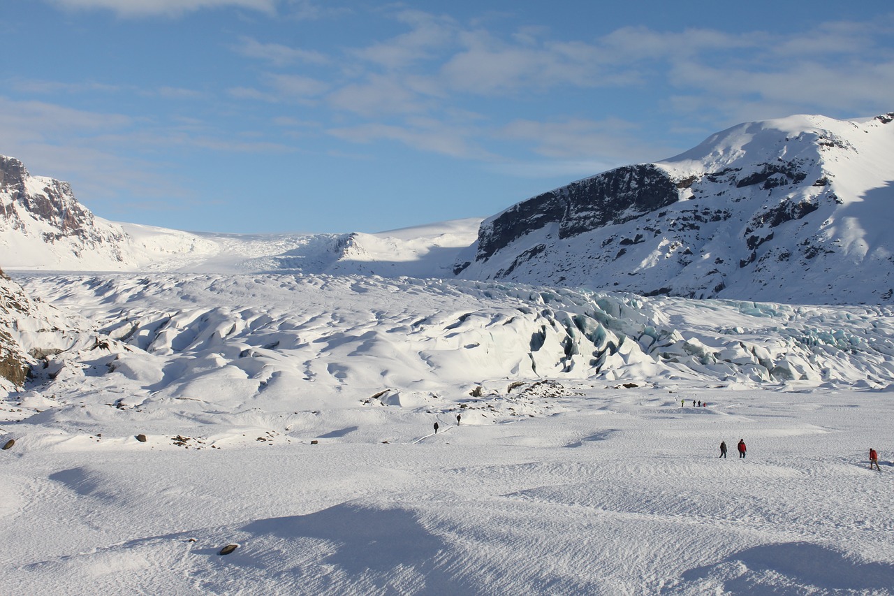 Image - iceland winter snow glacier