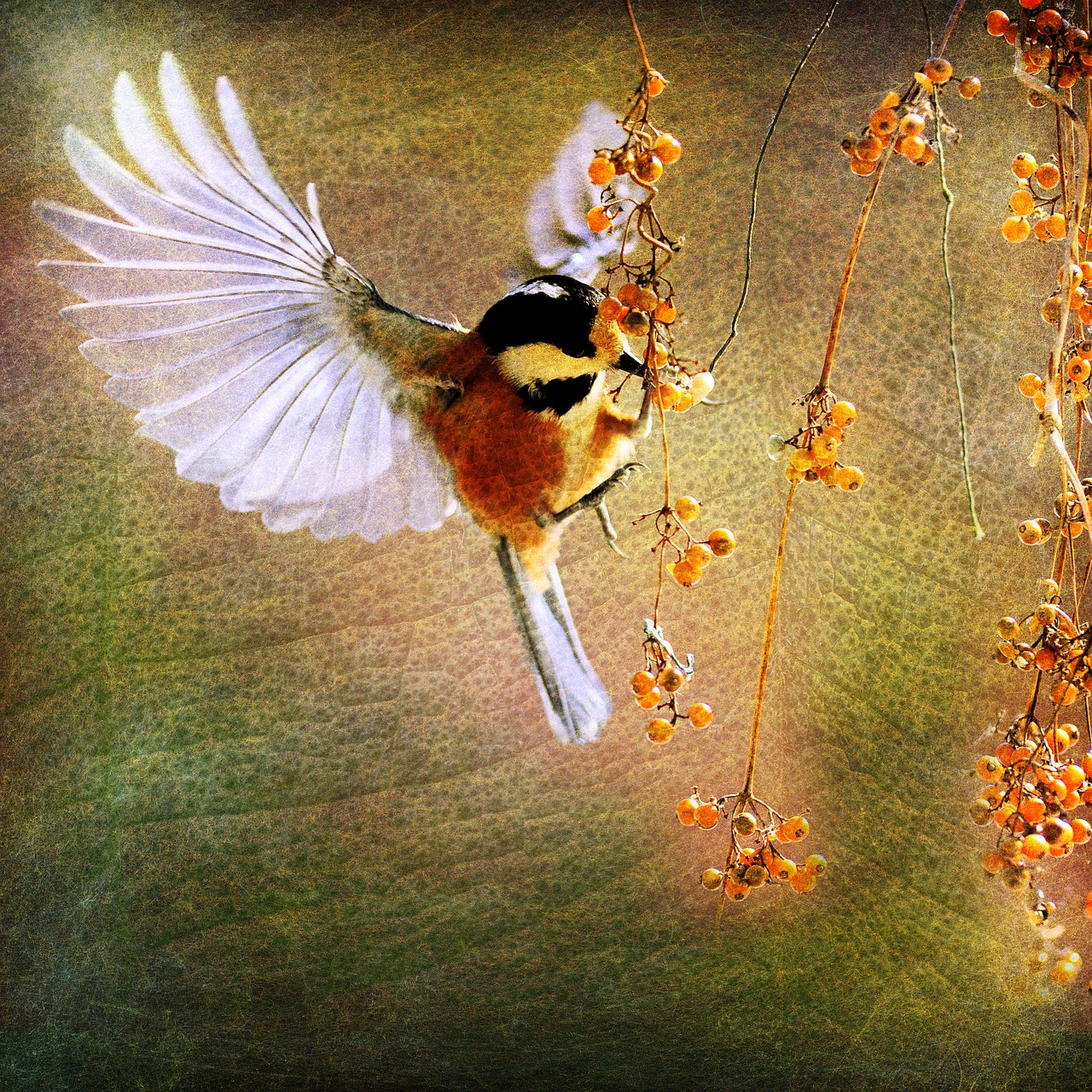 Image - bird branch nature spring