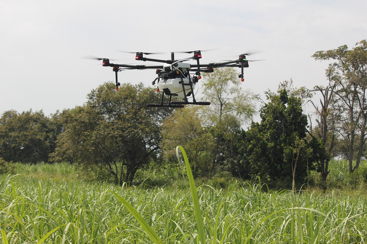 Image - drone fumigation agriculture spray