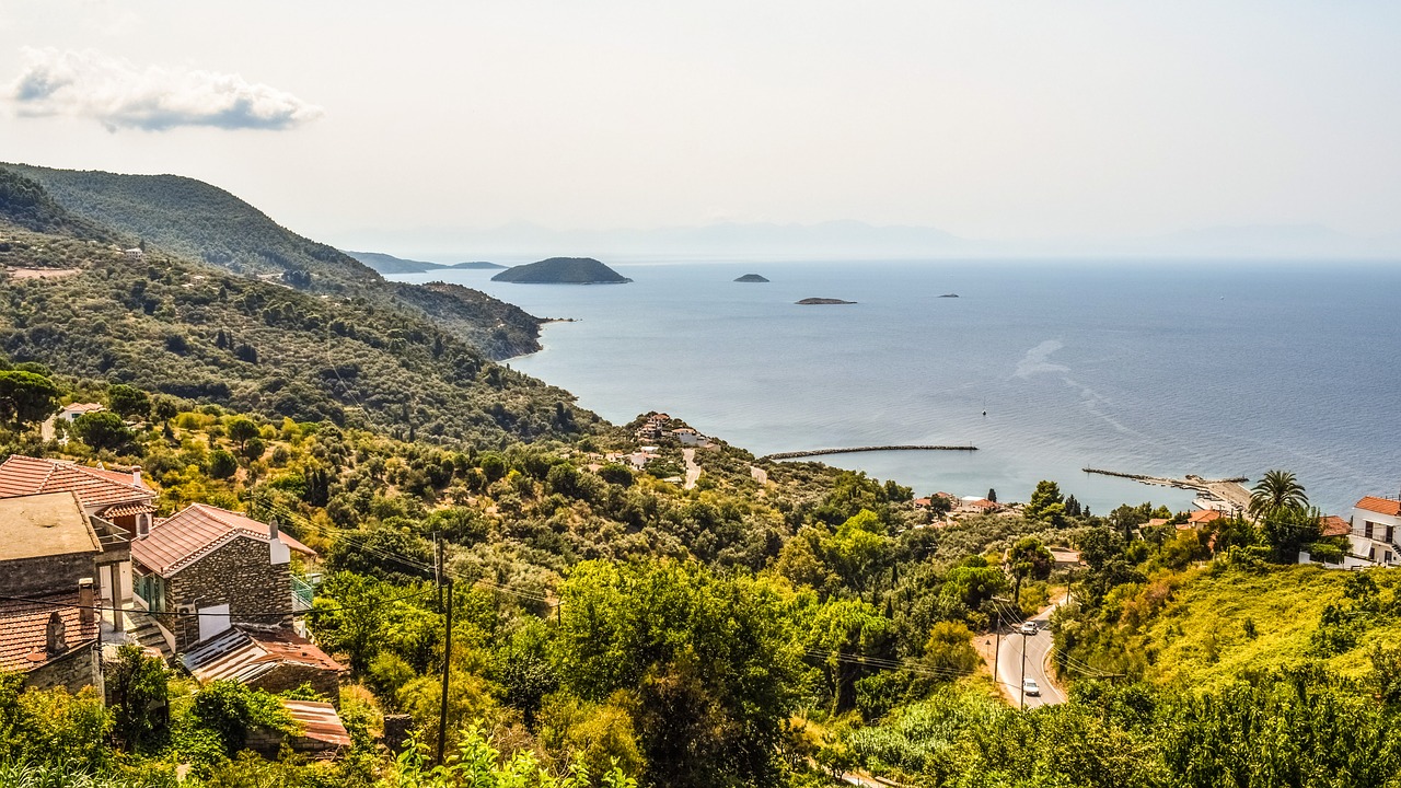 Image - greece skopelos glossa landscape